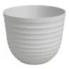 artevasi© HAVANA WAVES Pflanztopf Limestone Grey hellgrau Ø 30 cm - Kunststoff