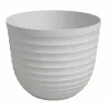 artevasi© HAVANA WAVES Pflanztopf Limestone Grey hellgrau Ø 20 cm - Kunststoff
