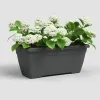 artevasi© VENEZIA Blumenkasten Anthrazit 40 cm - Kunststoff