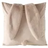 Boltze Osterkissen Conej Beige mit Ohren 45 x 45 cm - Polyesterplüsch