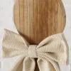 Boltze Osterdeko Hase Bernado M braun mit beigefarbener Schleife 60 cm - Holz & MDF