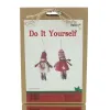 Boltze Weihnachtsdeko Kinder Do It Yourself Bastelset Aenne für 2 Anhänger