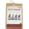 Boltze Weihnachtsdeko Kinder Do It Yourself Bastelset Wichtel Talis für 4 Anhänger