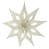 Boltze Weihnachtssternanhänger Kassio Beige Ø 40 cm hellgrau - Filzstoff