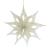 Boltze Weihnachtssternanhänger Kassio Beige Ø 40 cm hellgrau - Filzstoff