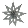 Boltze Weihnachtssternanhänger Kassio Dunkelgrau Ø 40 cm - Filzstoff