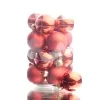 Christbaum-Mini-Kugeln Christmas Red rot Ø 3,5 cm aus Glas - 16er