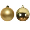 Christbaum-Mini-Kugeln Light Gold goldfarben Ø 3,5 cm aus Glas - 16er Set