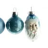 Christbaumkugeln Figuren Mix Twilight Blue eisblau aus Glas - 9er Set