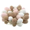 Decoris® Oster Dekoeier Braun Weiß & Rosa in 3 Größen im Netzbeutel - 20 Stück