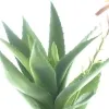 DPI Agave mit Blütentrieb im schwarzen Topf 33 cm - Kunstpflanzen