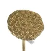 DPI Weihnachtsdeko Lotus Fruchtstand Goldfarben 75 cm - Kunstblumen