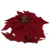 DPI Weihnachtssterne - Poinsettien mit Krokodilklemme 4er Pack - Kunstblumen