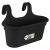 elho® Green Basics Easy Pflanzgefäß L Living Black schwarz zum Einhängen - Kunststoff