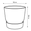 elho® Greenville Pflanzgefäß Weiß Ø 20 cm - Kunststoff