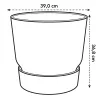 elho® Greenville Pflanzgefäß Weiß Ø 40 cm - Kunststoff