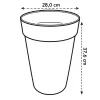 elho® Loft Pflanzgefäß Urban 28 hoch Weiß Ø 28 cm - Kunststoff
