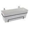 elho® Loft Urban Balkonkasten all-in-1 Weiß 50 cm mit Halter