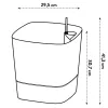 elho® Pflanzgefäß Greensense Aqua Care Quadrat Holzkohlegrau 30 cm - Kunststoff