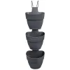 elho® Vibia campana 3er Wandtopf vertikal forrest Anthrazit - Kunststoff