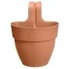 elho® Vibia campana easy Pflanzgefäß S Terracotta zum Einhängen - Kunststoff