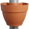 elho® Vibia campana Fallrohr Pflanzgefäß Terracotta 22 cm - Kunststoff