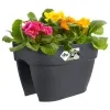 elho® Vibia campana Geländerkasten Flower Bridge Anthrazit 40 cm - Kunststoff