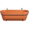 elho® Vibia campana Pflanzkasten Terracotta 50 cm mit Halter allin1 - Kunststoff