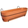 elho® Vibia campana Pflanzkasten Terracotta 70 cm mit Halter allin1 - Kunststoff