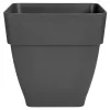 elho® Vibia campana quadrat Pflanzkübel Anthrazit 37 cm - Kunststoff