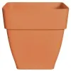 elho® Vibia campana quadrat Pflanzkübel Terracotta 37 cm - Kunststoff