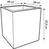 elho® Vivo Pflanzgefäß next quadrat Living Schwarz 40 cm - Kunststoff
