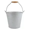 Esschert Design Altzink Eimer 5 Liter Tannenholzgriff natur
