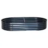 Esschert Design Bodenhochbeet S Oval Anthrazit 120,5 x 60,5 cm - Metall