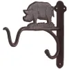Esschert Design Hanging Basket Haken Schwein - Gusseisen