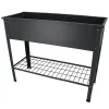 Esschert Design Hochbeet L Anthrazit 100 cm mit 80 Liter Inhalt - Metall