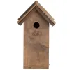 Esschert Design Nistkasten für Kohlmeisen mit Bitumendach - Kiefernholz