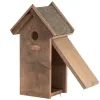 Esschert Design Nistkasten für Kohlmeisen mit Bitumendach - Kiefernholz