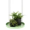 Esschert Design Pflanzentablett rund Schilfgrün Ø 24 cm - Metall