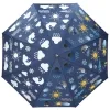 Esschert Design Regenschirm Farbwechsel mit Wettersymbolen