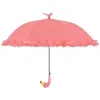 Esschert Design Regenschirm Flamingo mit Rüschen lachsrosa Ø 98 cm