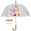 Esschert Design Regenschirm für Kinder mit Hunden PiY zum Ausmalen