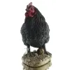 Esschert Design Stehendes Huhn Schwarz - Polyresin
