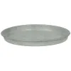 Esschert Design Untersetzer Grau matt für 14er Tontöpfe - Metall verzinkt