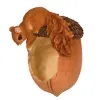 Esschert Design Vogelfutterschale Eichel mit Eichhörnchen 20,1 cm - Polyresin