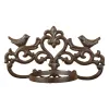 Esschert Design Wand - Blumentopfhalter mit Vogelmotiv - Gusseisen