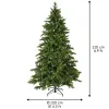 Everlands Künstlicher Weihnachtsbaum Galloway Fichte Ø 130 cm Höhe 210 cm - Kunststoff