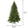 Everlands Künstlicherbaum Galloway-Fichte Ø 120 cm Höhe 180 cm - Kunststoff