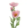 EVERLANDS Riesenmohn Rosa 2 Blüten & 1 Knospe Ø 12 cm 106 cm - Kunstblumen