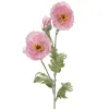 EVERLANDS Riesenmohn Rosa 2 Blüten & 1 Knospe Ø 12 cm 106 cm - Kunstblumen